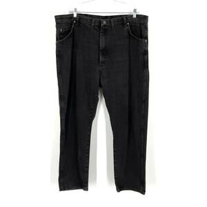 Wrangler Rugged Wear Men’s Straight Leg Jeans Black Size 44x30